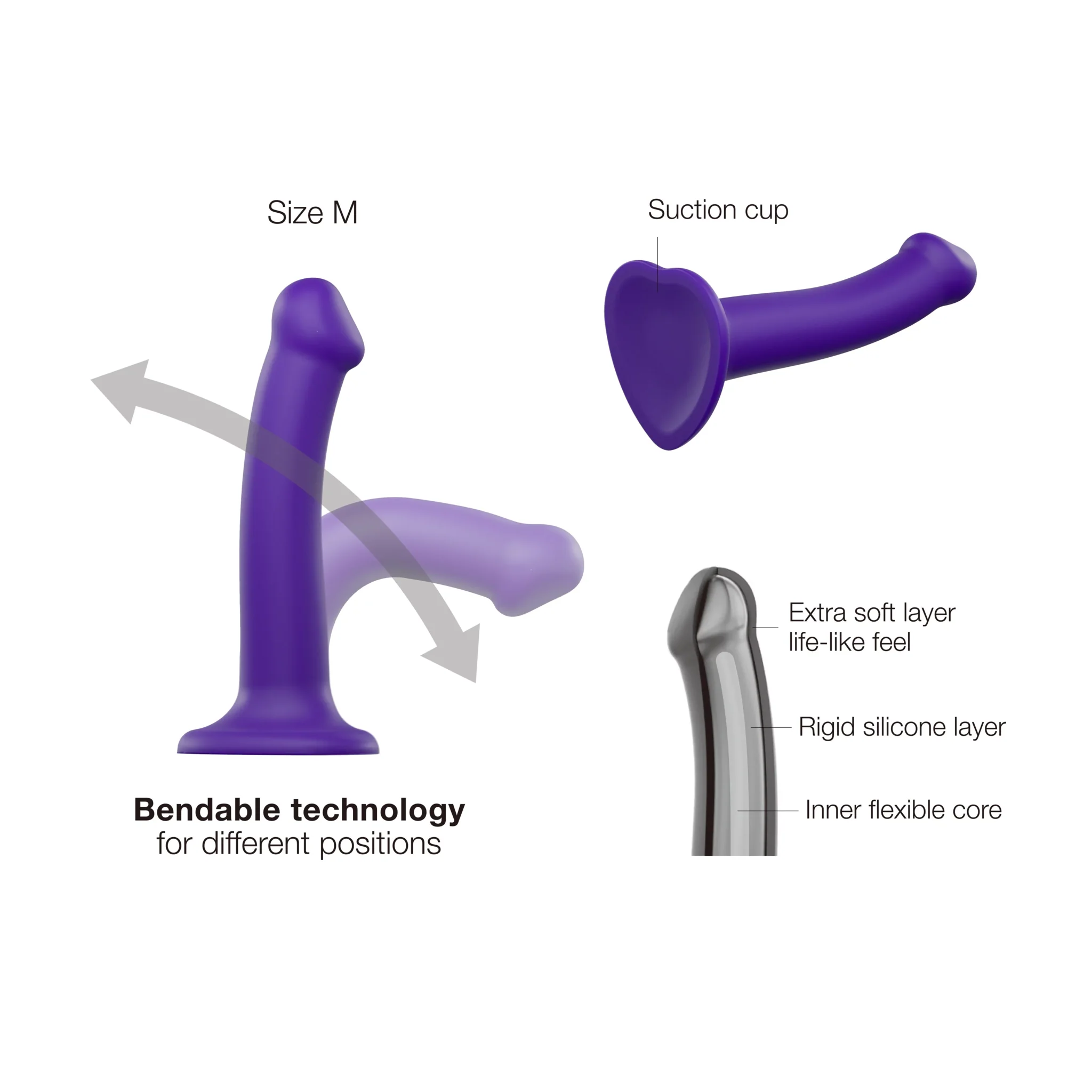 Large Silicone Bendable Dildo - Image 3