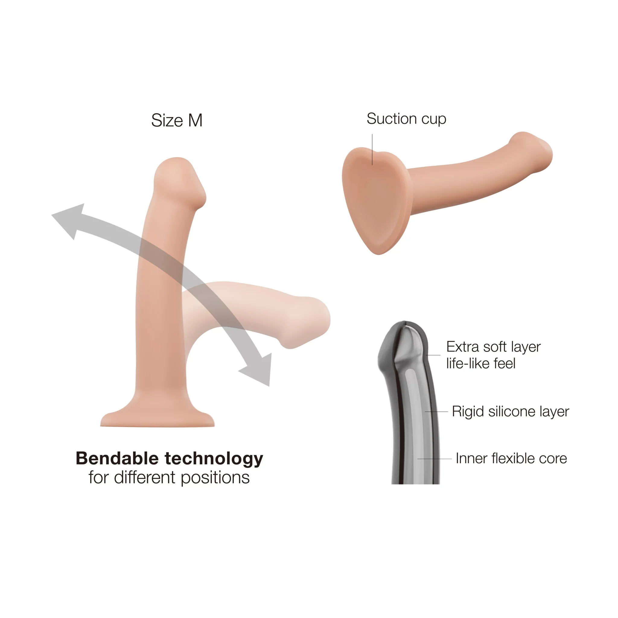 Extra-Large Silicone Bendable Dildo - Image 3